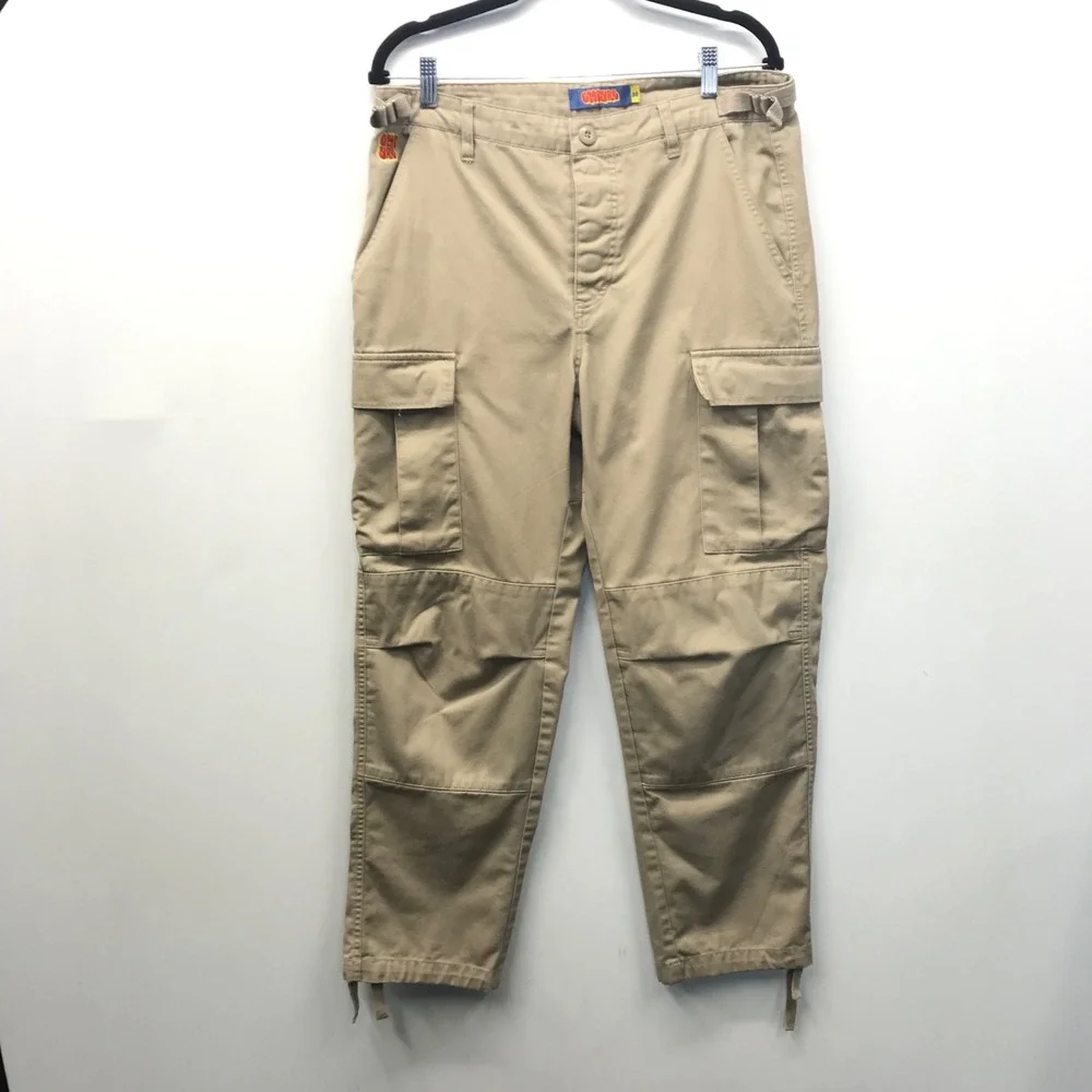 Empyre Relax Drawstring Ankle Beige Adjustable Waist Skate Pant Size 30